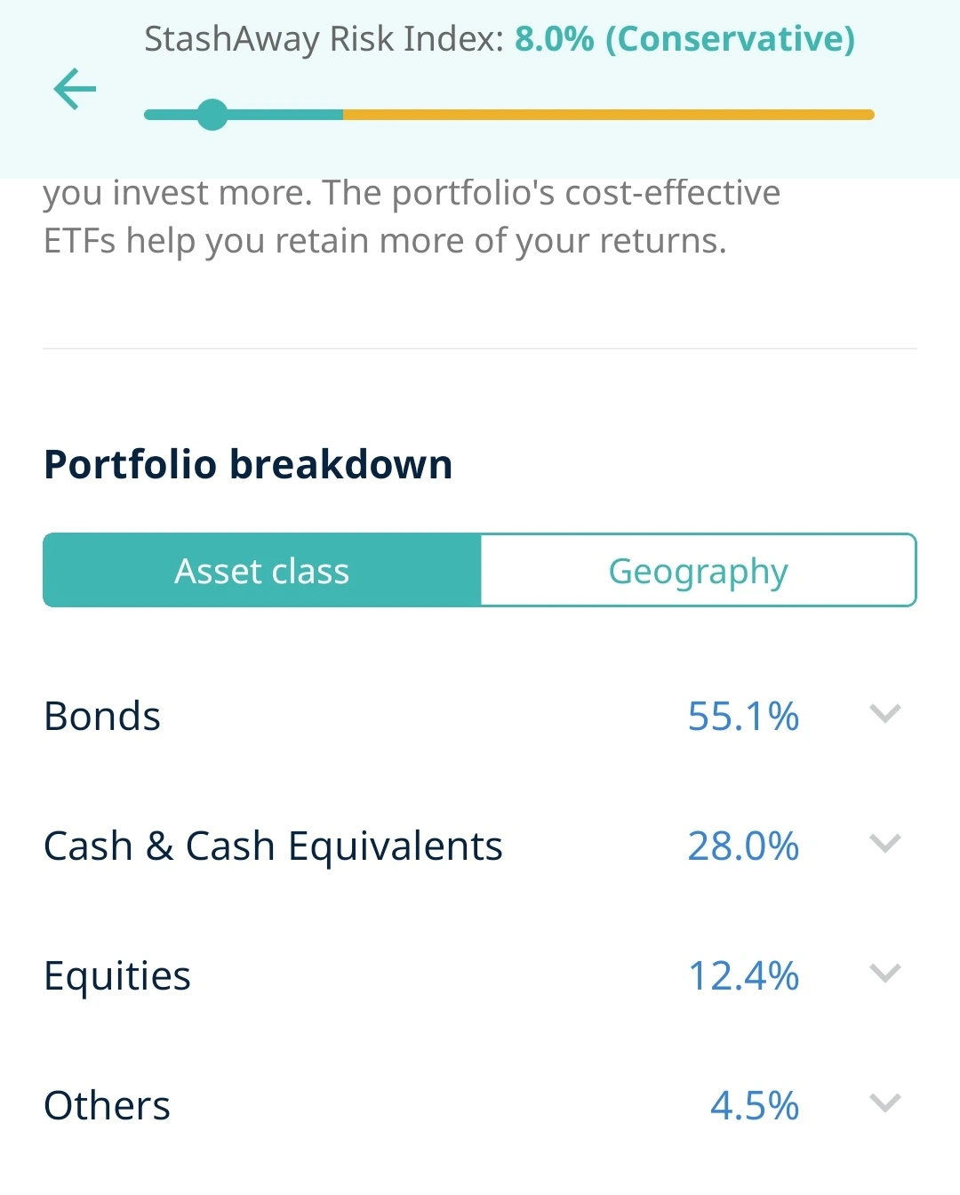 General Investing powered by StashAway sri 8%