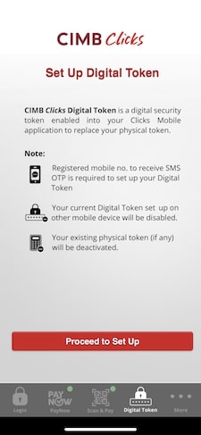 新加坡銀行開戶第五步03_下載CIMB Clicks SG App 設置Digital Token