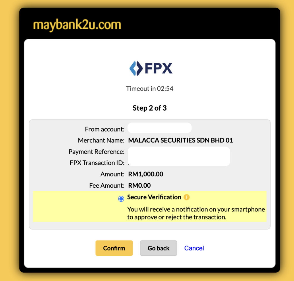 M+ Online FPX Transfer 入金_第三步3