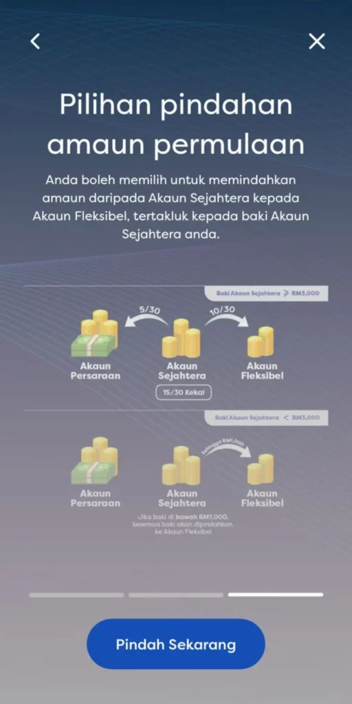 EPF第三户口初始转移，把第二户口的钱转到第三户口