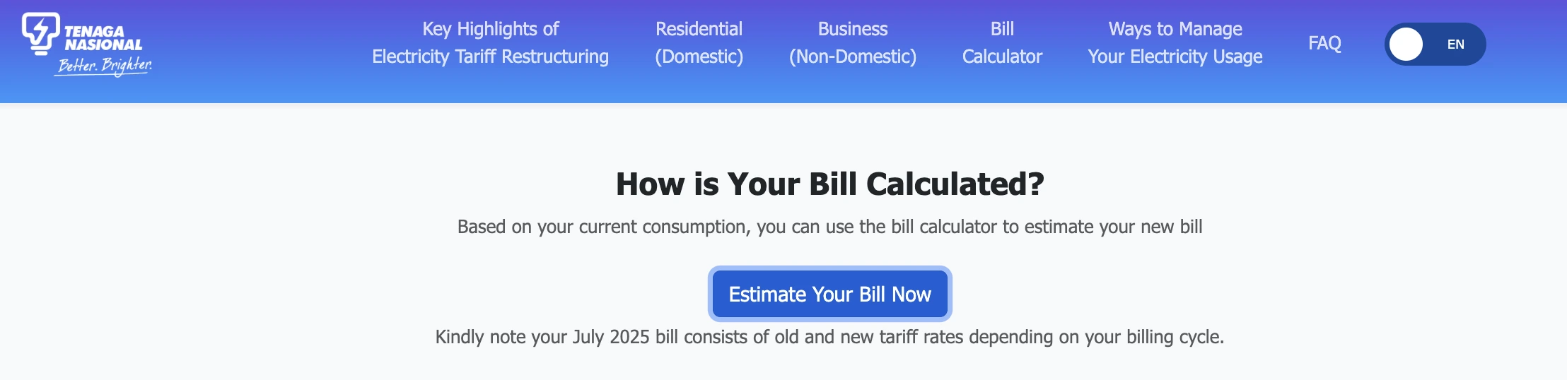 tnb bill calculator